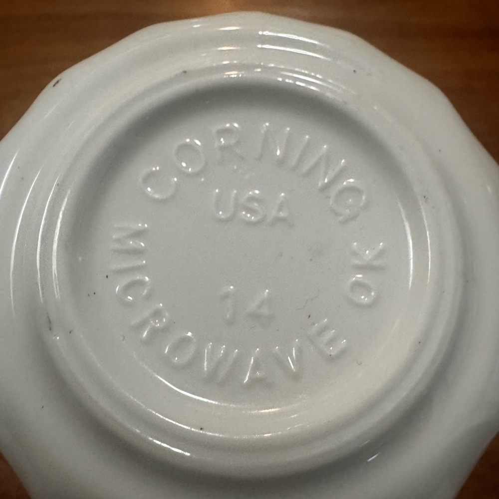 Vtg Corelle Corning English Meadow Set Of 8 Floral Swirl Coffee Mugs/Cups USA - Picture 15 of 16